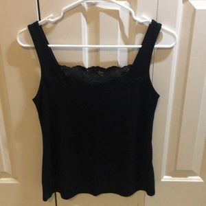 Black lace tank top